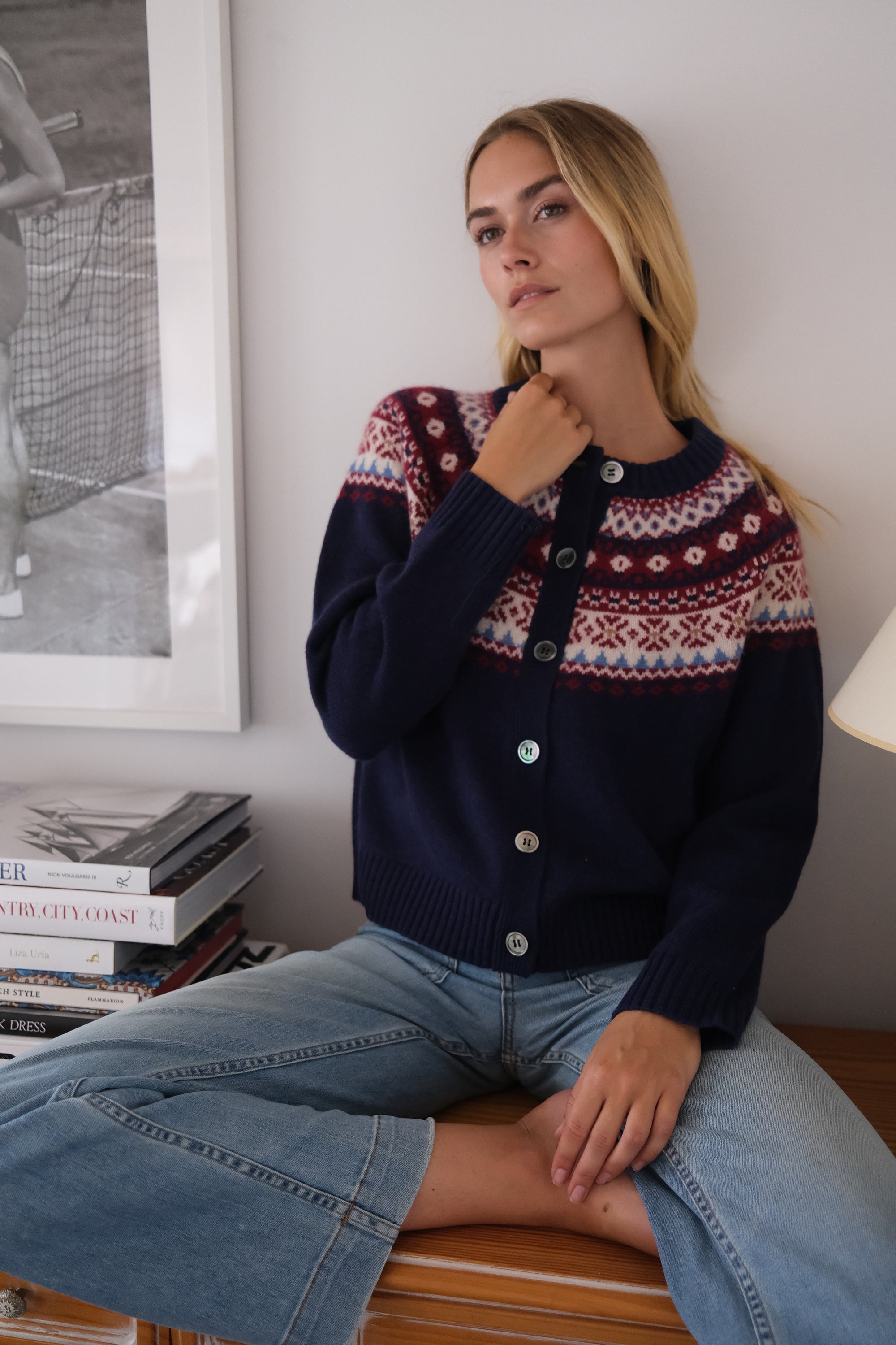 Louise Fairisle Cardigan