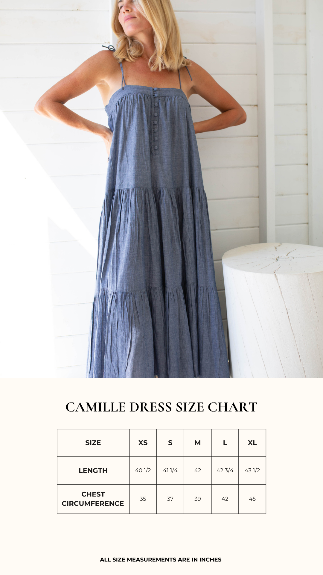 Camille Dress - Chambray