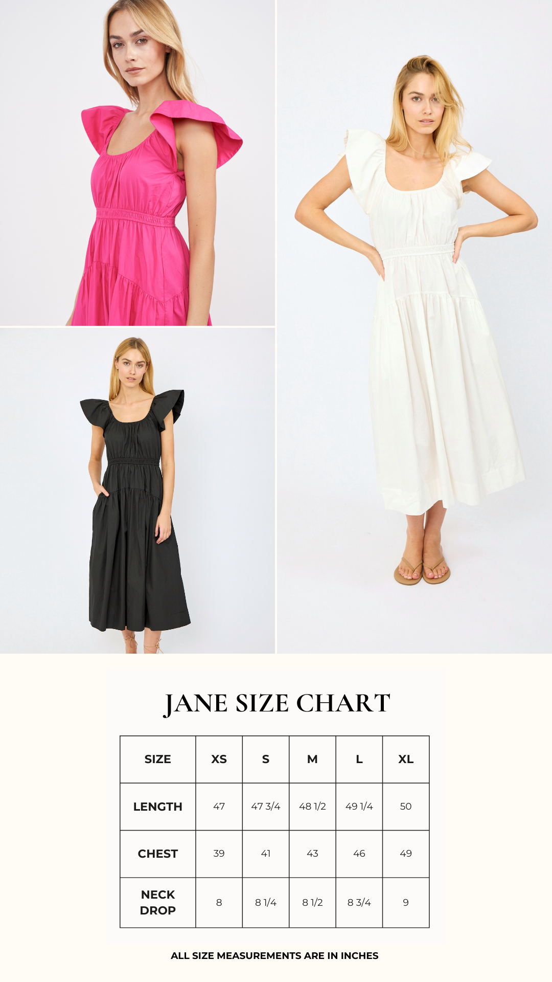 Jane Dress - Beach Rose