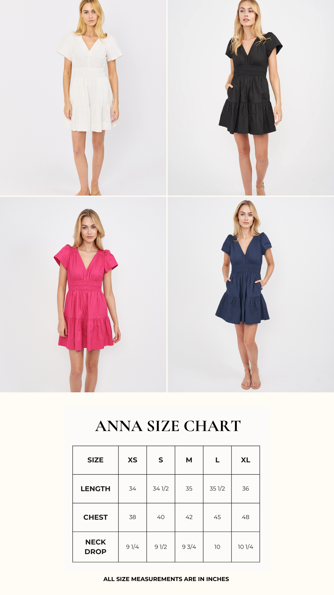 Anna Dress - Beach Rose