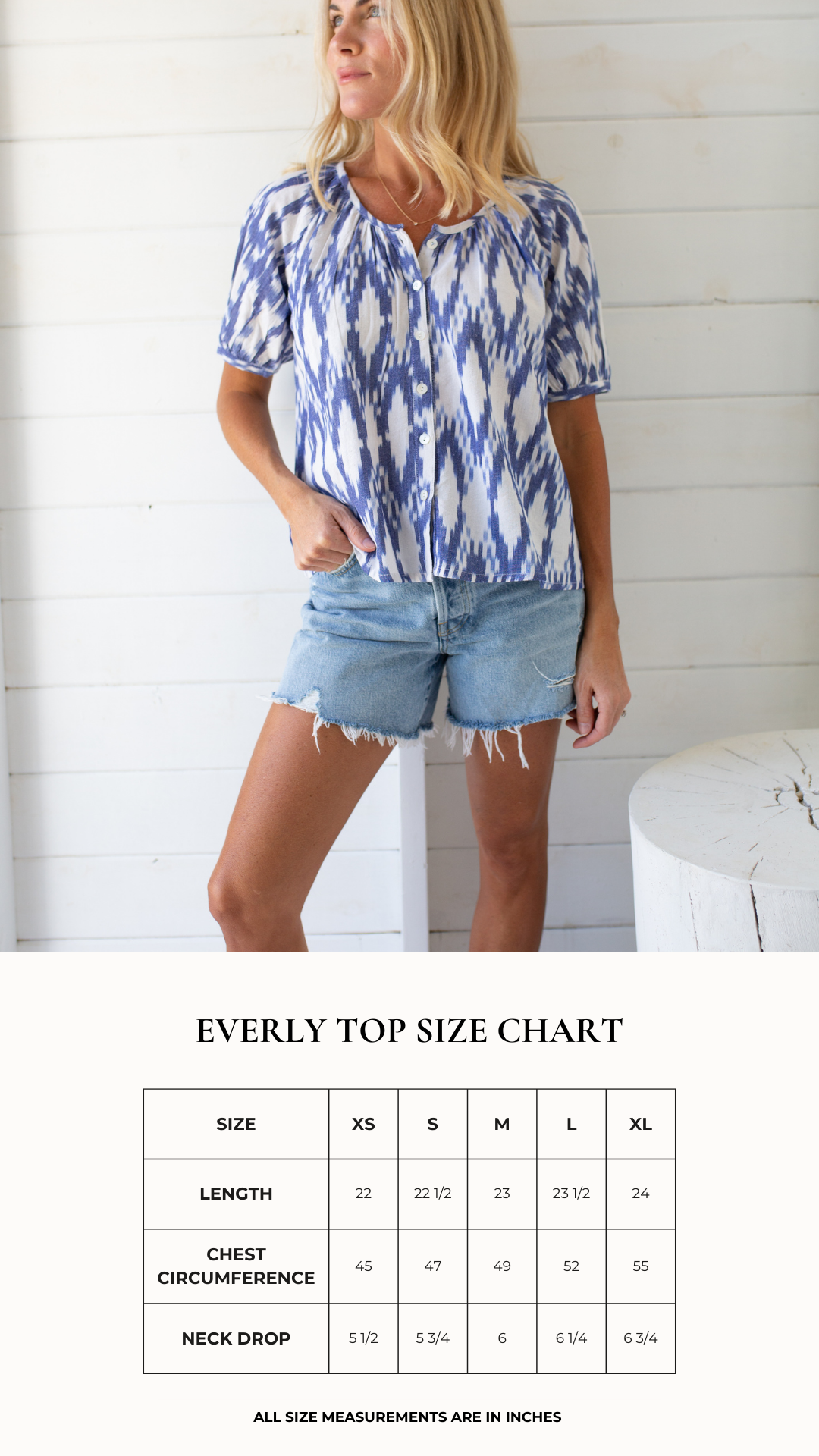 Everly Top - Ikat