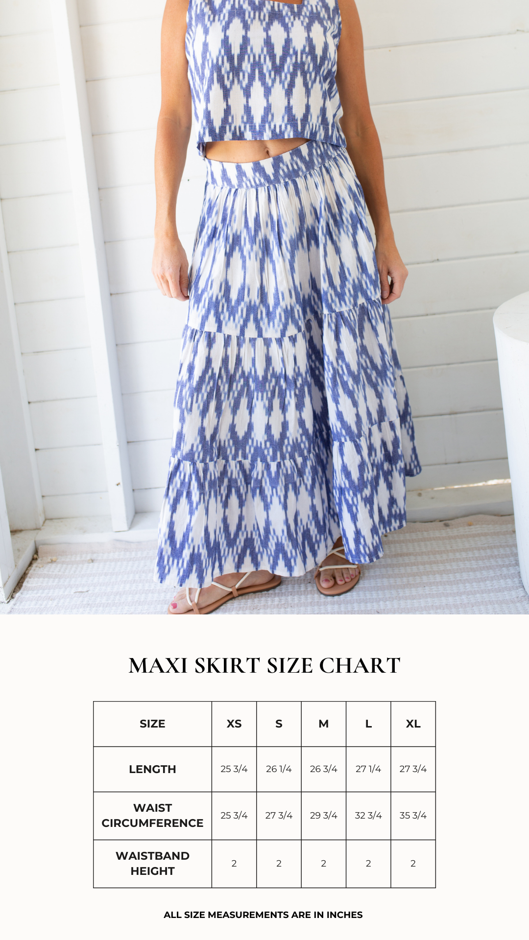 Maxi Skirt- Ikat