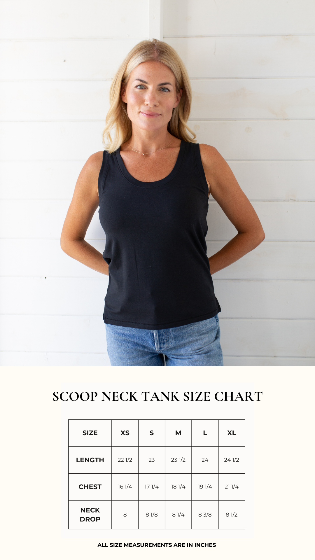 Soft Tee Scoop Tank - Black