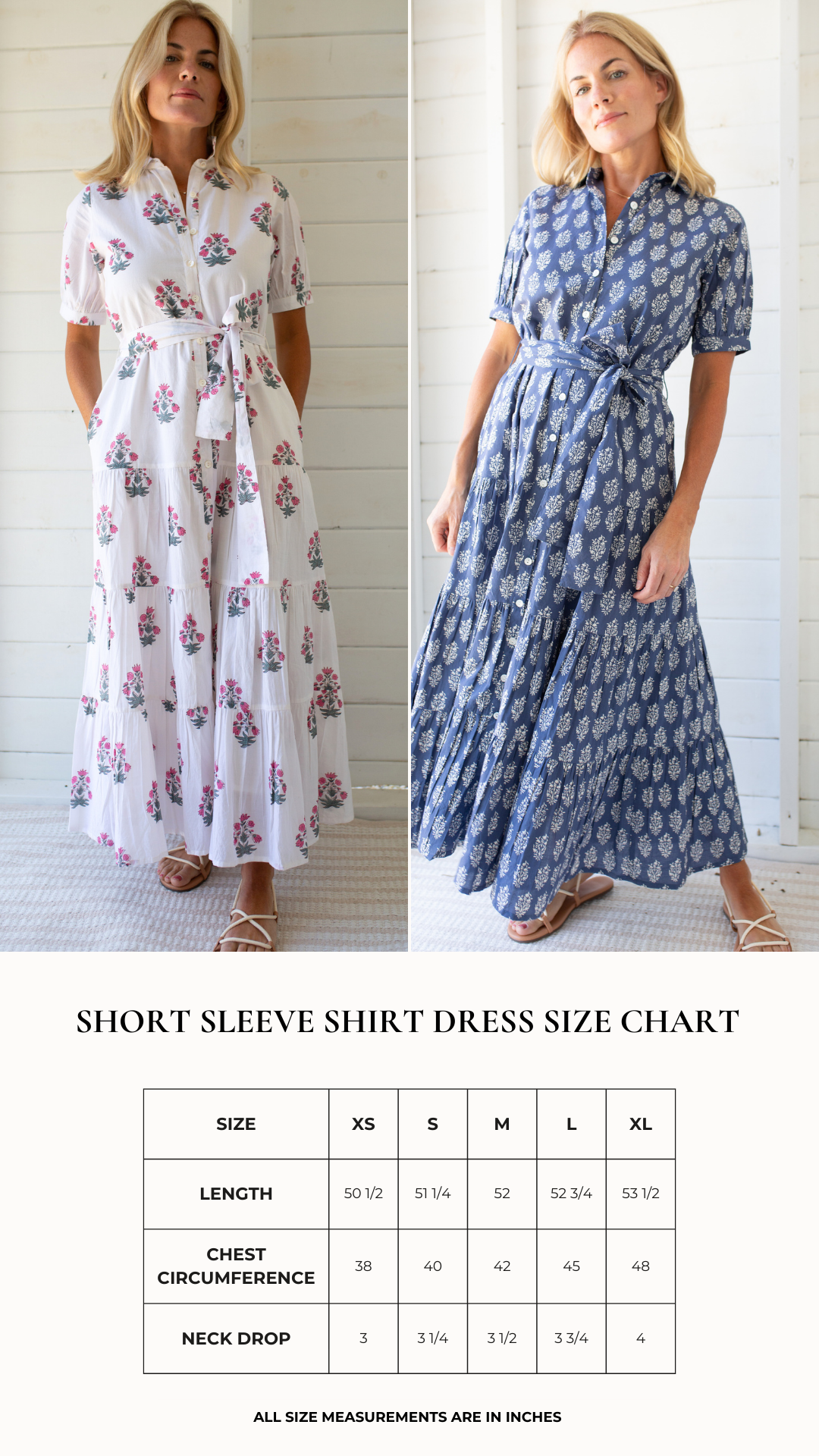 Short Sleeve Maxi Dress - Beach Rose Floral