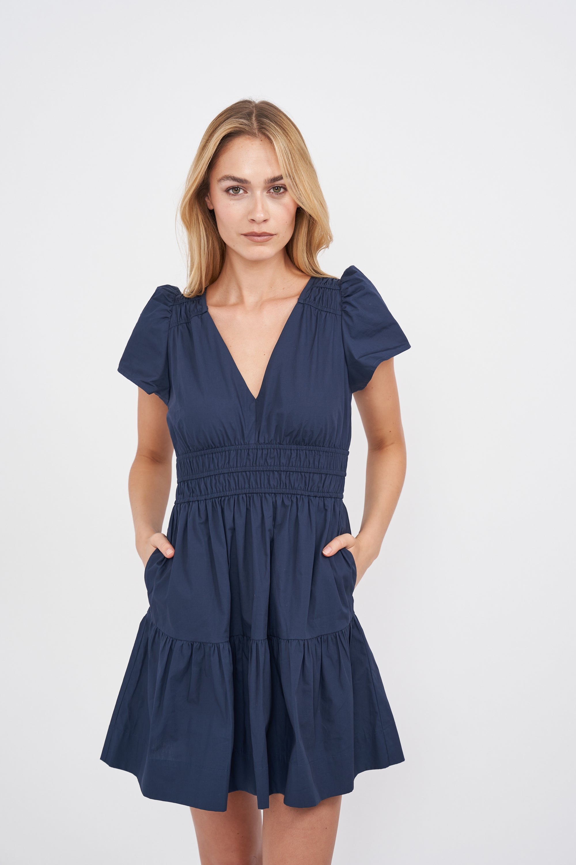 Anna Dress - Navy