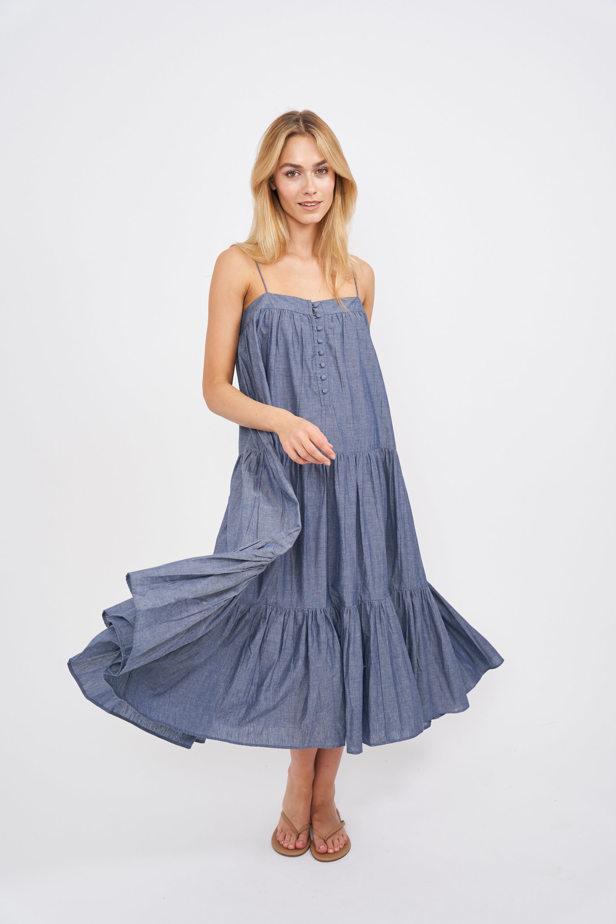 Camille Dress - Chambray