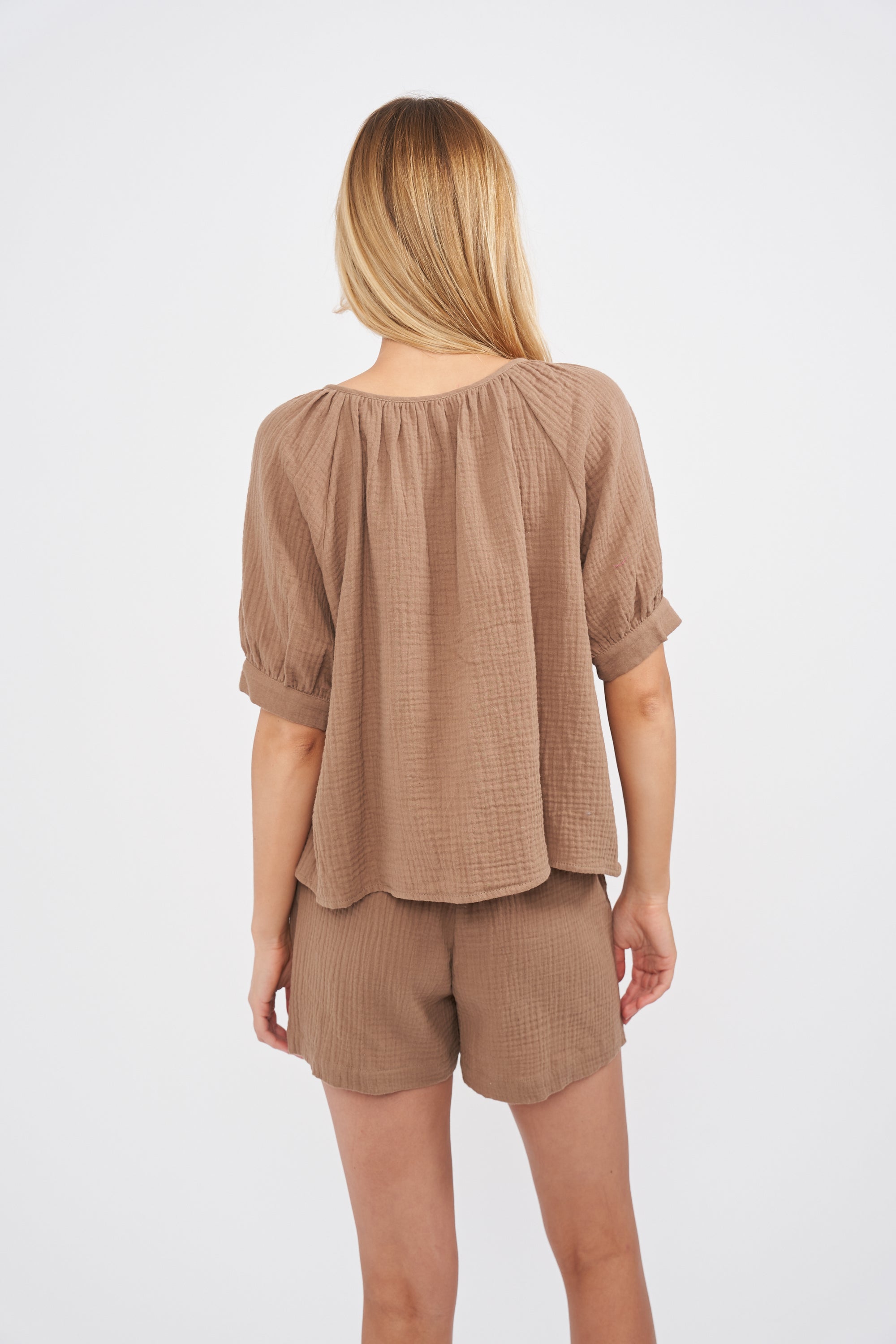 Everly Gauze Top - Dune