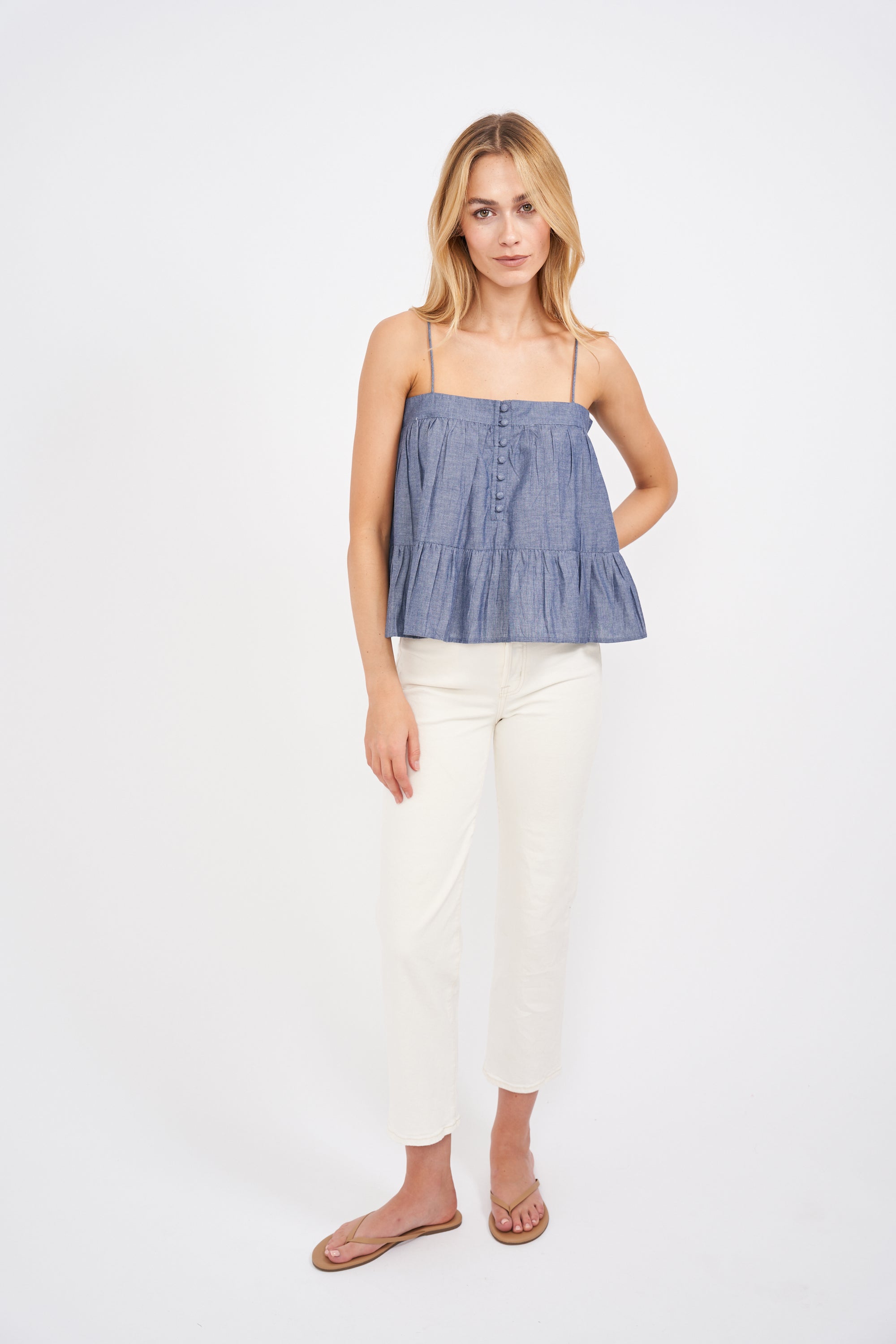 Jenna Top - Chambray