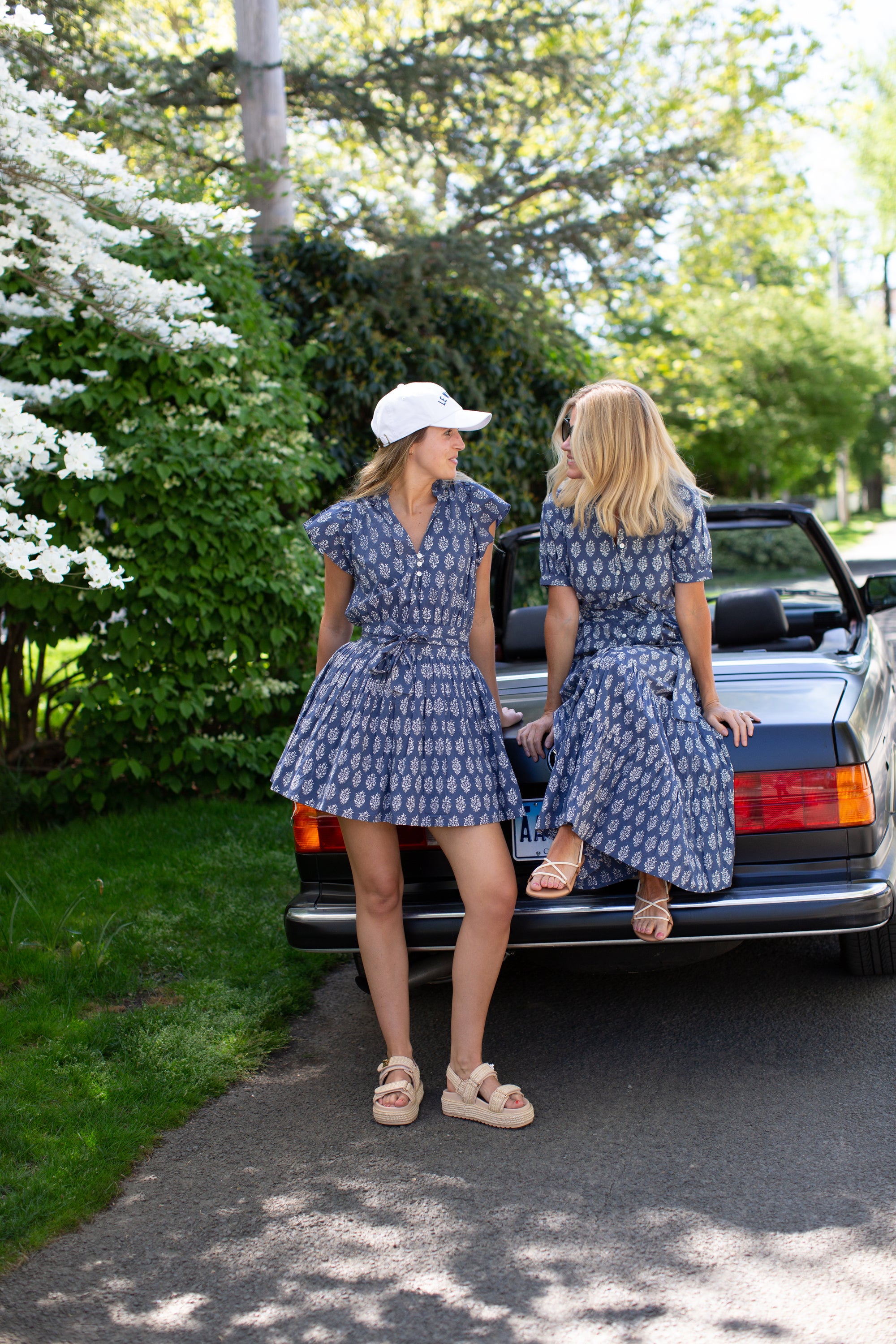 Short Sleeve Maxi Dress - Blue Indigo