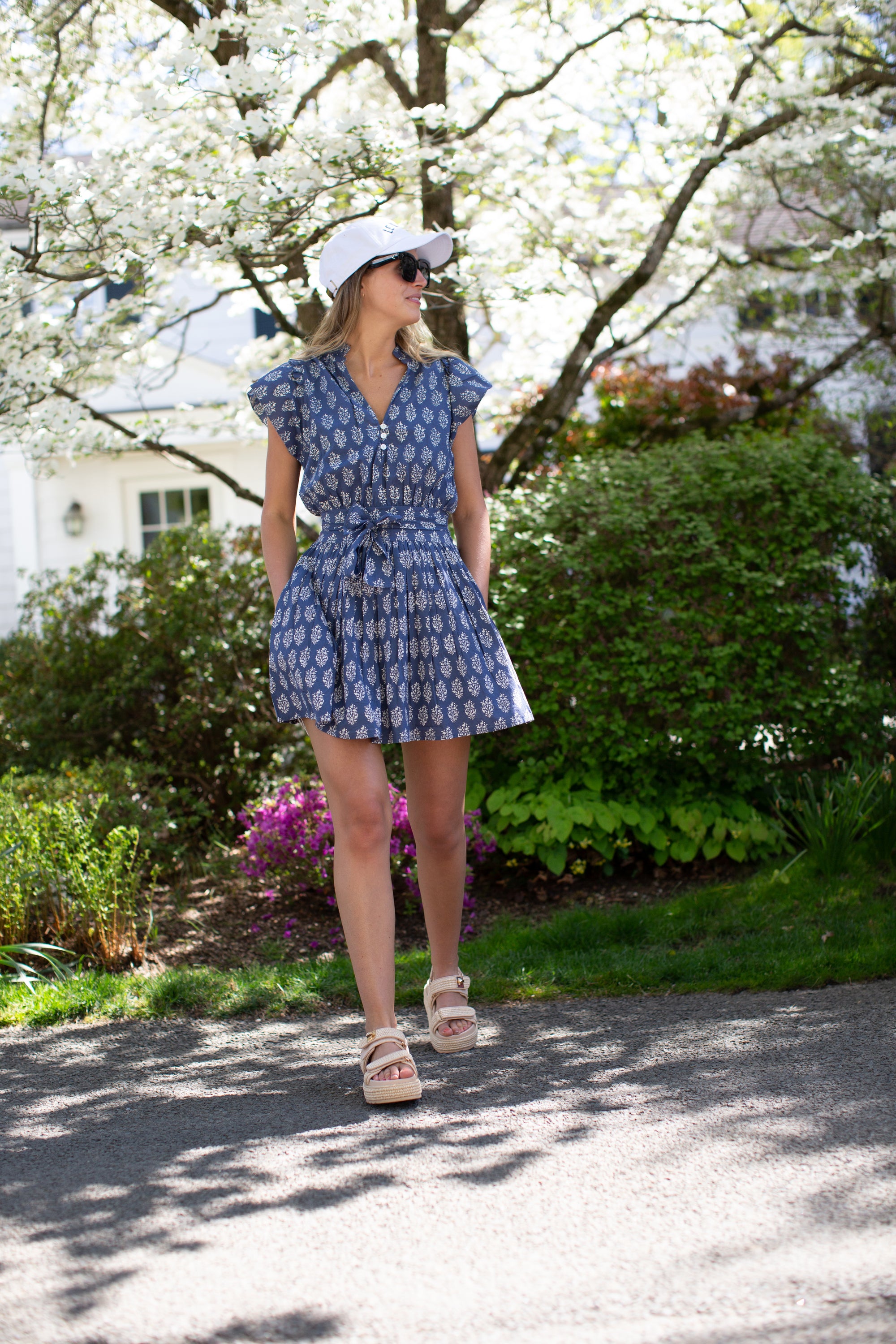 Liz Dress - Blue Indigo