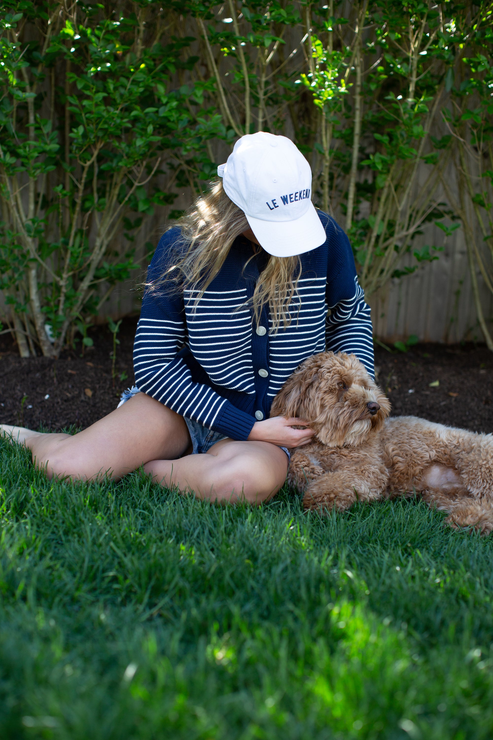 Le Weekend Baseball Hat - White