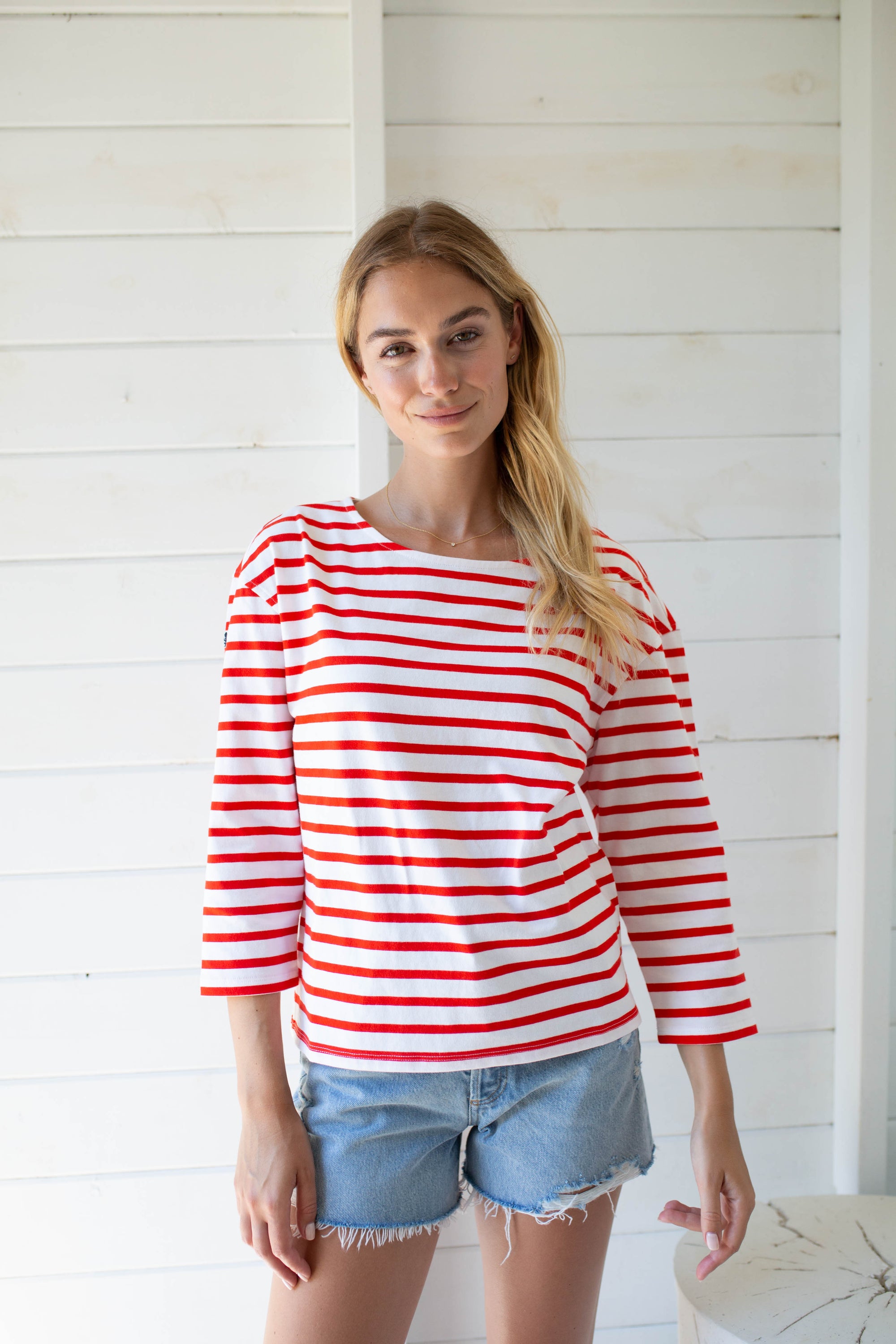 Long Sleeve Mariner - Red/White