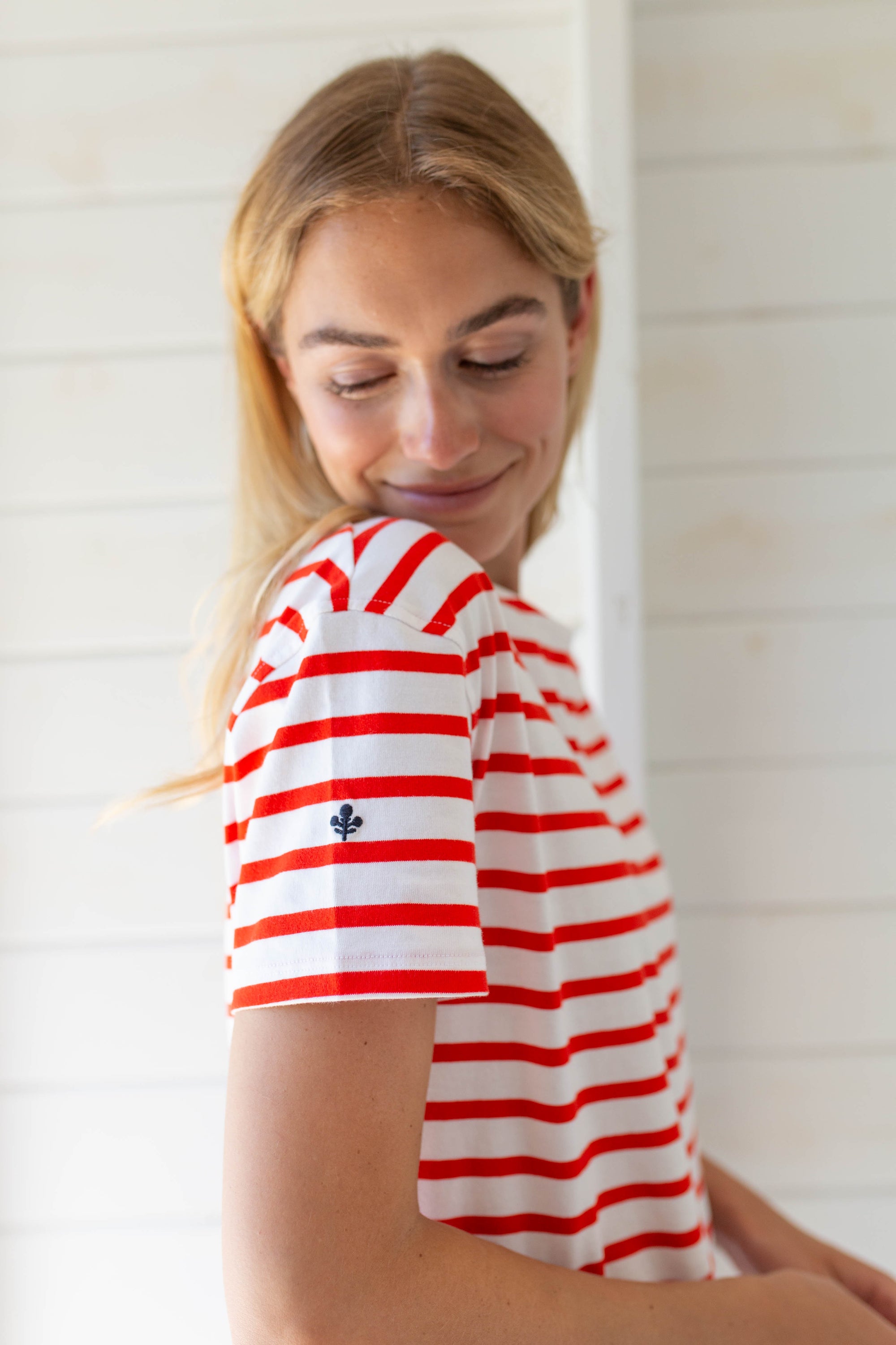 Short Sleeve Mariner - Red/White