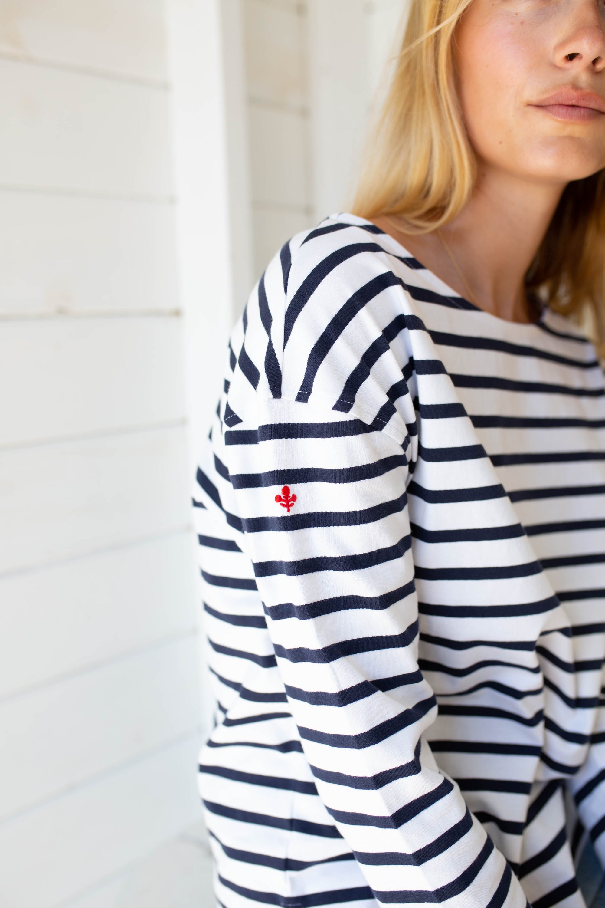 Long Sleeve Mariner - Navy / White