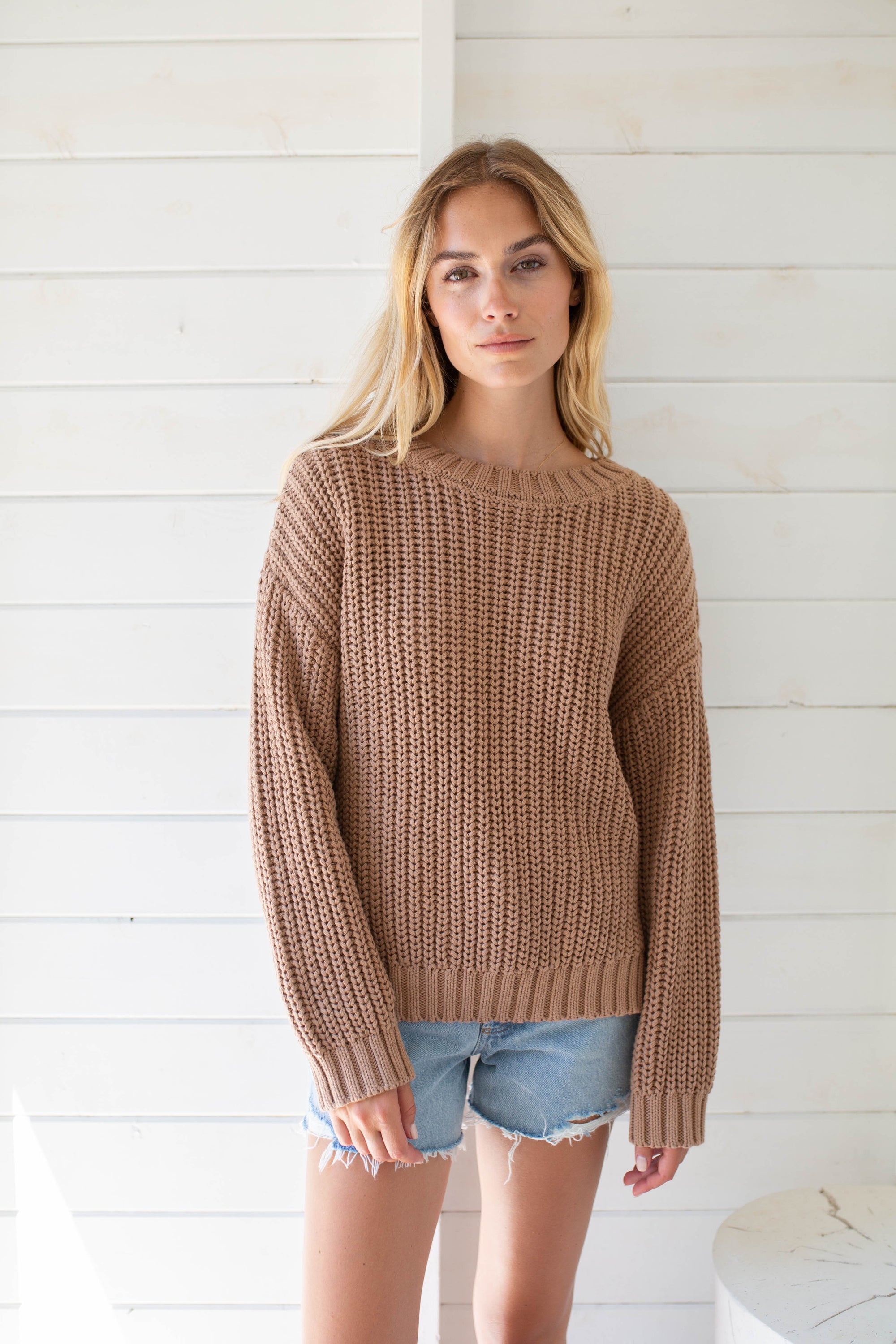 Beach Sweater - Camel