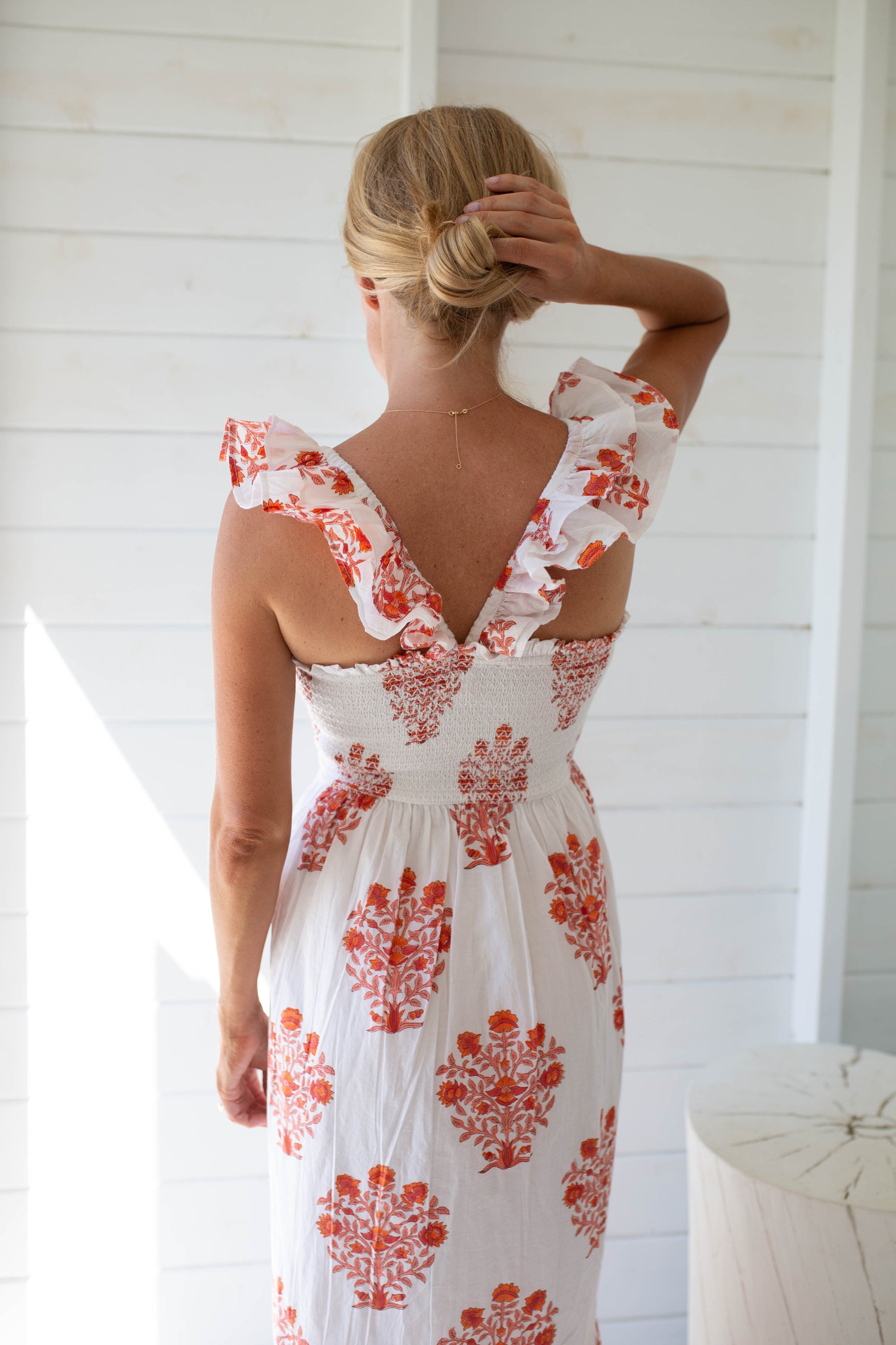 Sasco Dress - Beach Rose Gardenia