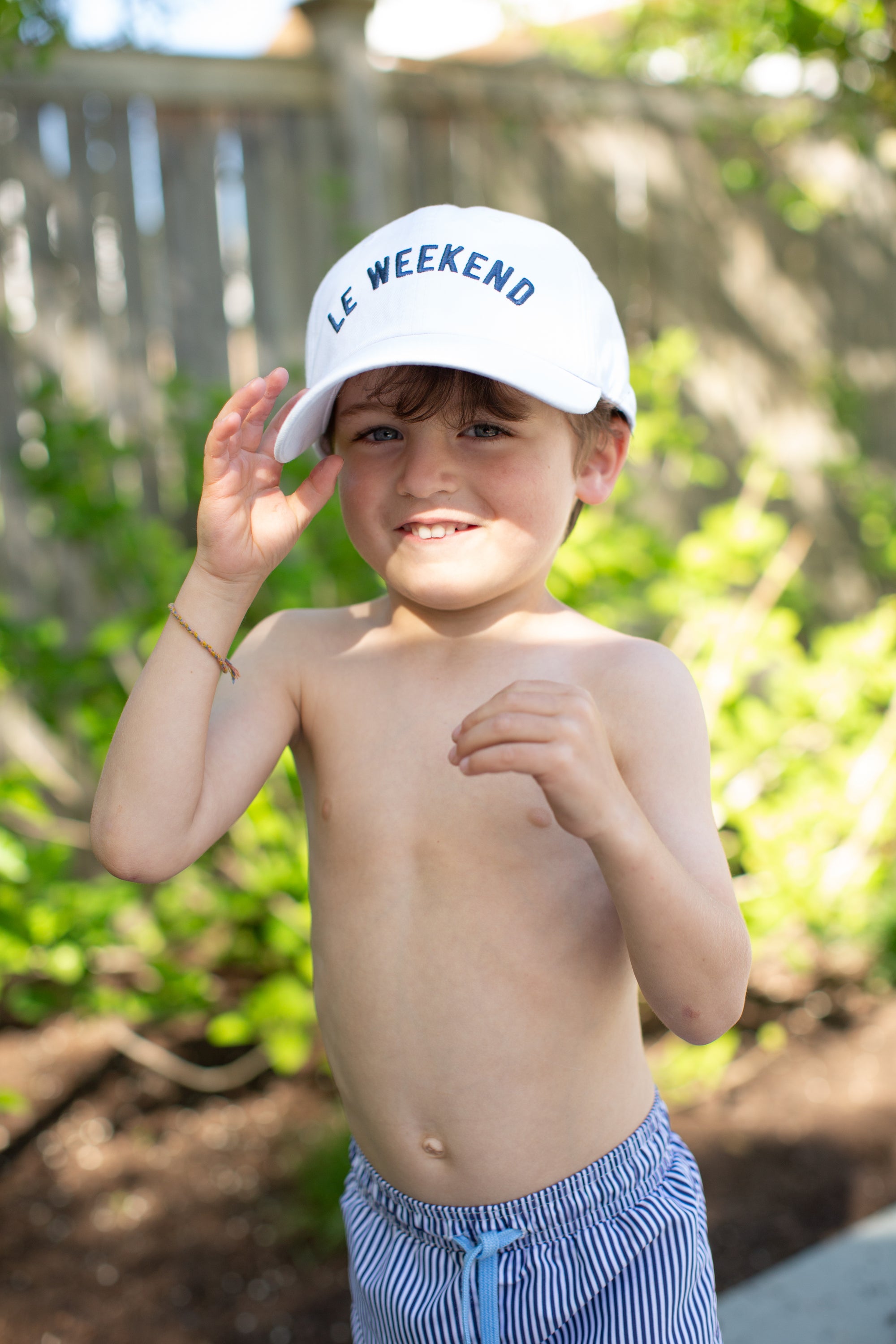 Le Weekend Baseball Hat - White