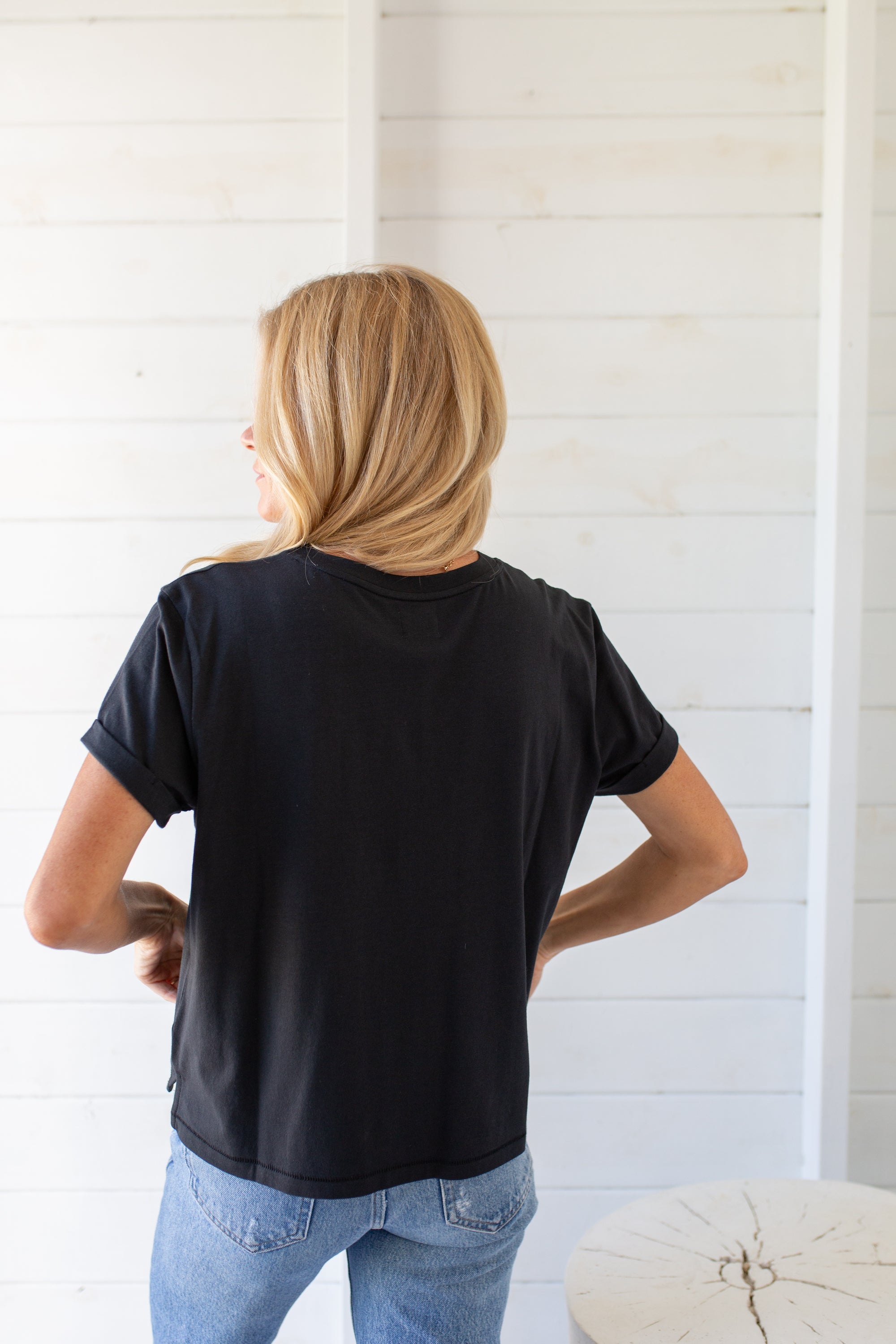 Short Sleeve Roller Crew Tee - Black